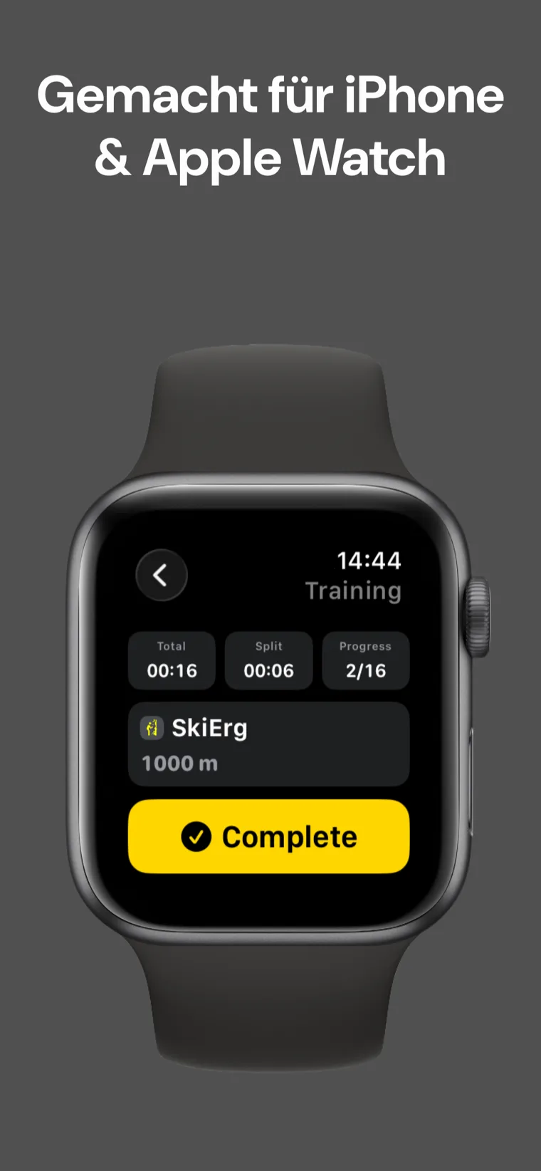 Gemacht für iPhone & Apple Watch — Hyrox Training: Schweiß auf iPhone und Apple Watch mit automatischer Synchronisation