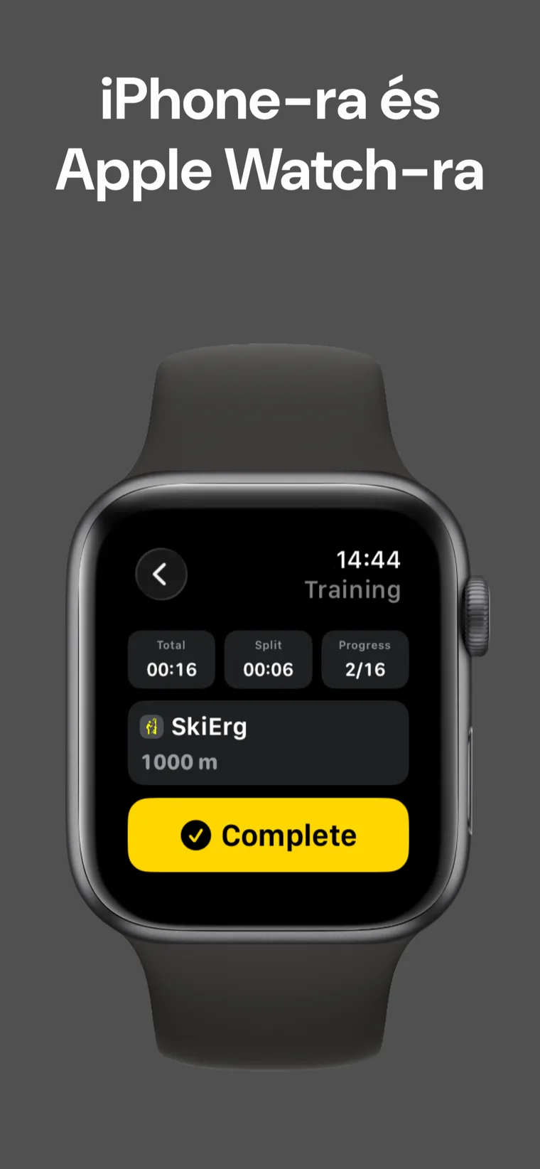 iPhone-ra és Apple Watch-ra — Hyrox Edzés: Verejték iPhone-on és Apple Watch-on, automatikus szinkronizációval