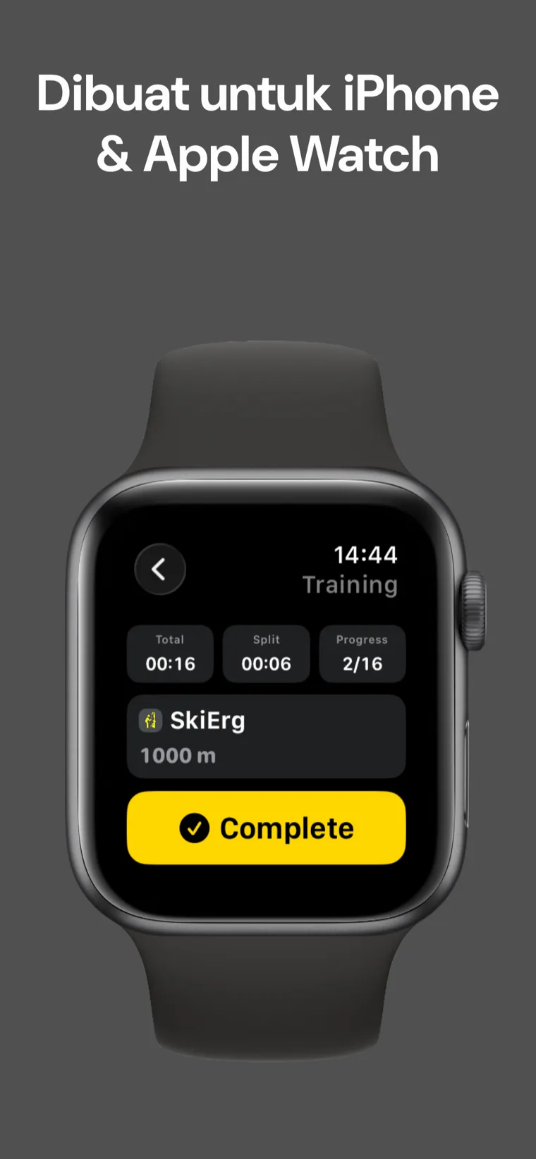 Dibuat untuk iPhone & Apple Watch — Hyrox Latihan: Peluh pada iPhone dan Apple Watch dengan penyegerakan automatik